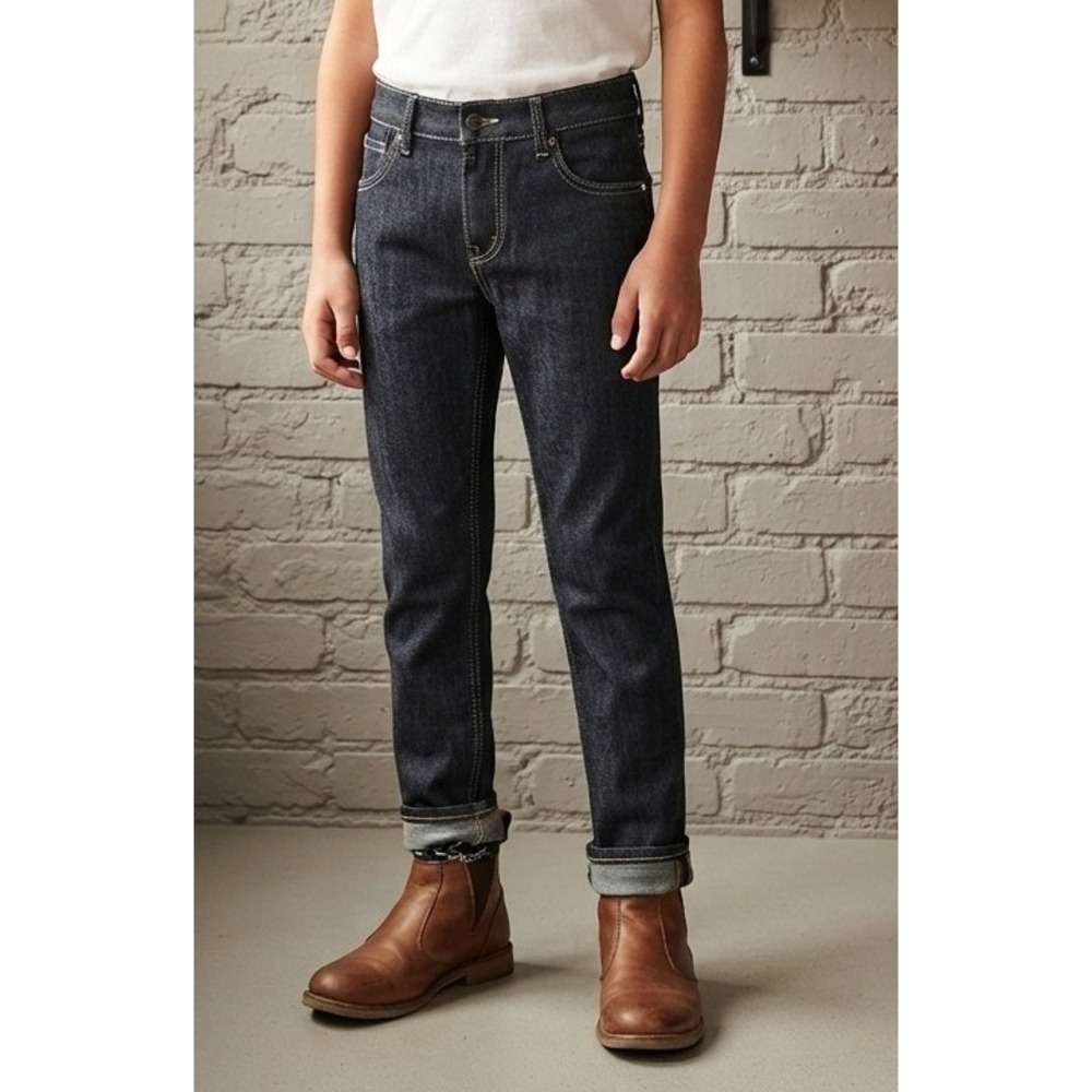 Levi's 511 Slim Boys Denim Jeans 5511-945 Size 18 Reg 29x29 Dark Wash Blue NWT